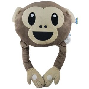 Monkey Brown Large Plush Pillow KIDS PREFERRED Emoji